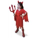 Rubie's Déguisement diablesse rouge fille - Taille: 3 à 4 ans (90 à 104 cm)
