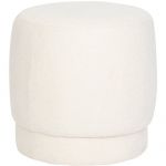 Atmosphera Pouf Amea Bouclette Blanc