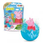 Craze INKEE Bombe de bain enfant PEPPA PIG Jouet Boule de bain moussant avec figurine &agrave; l'int&eacute;rieur pour b&eacute;b&eacute; 43127, 1 Unit&eacute; (Lot de 1)