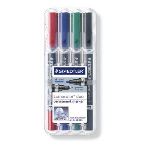 Staedtler 4 marqueurs Lumocolor Duo permanent encre assortis pointe fine