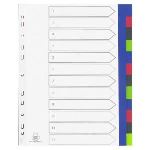 Elba 12 Intercalaires en polypropylène (A4+)