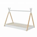 Alice's Garden Lit enfant tipi en bois massif pin naturel blanc
