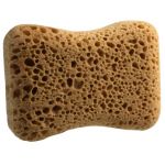 Carlinéa 011012" Eponge cintrée Grand Lavage, Multi-usage, Brune, 16 cm x 11 cm x 5 cm épaisseur