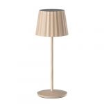 Lumisky Lampe de table sans fil LED ABBY CREAM Crème Aluminium