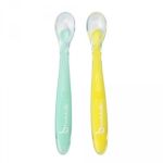 Badabulle Lot de 2 cuillères en silicone