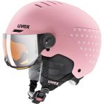 Uvex Rocket Visor Casque Enfant, rose/blanc 51-55cm Casques ski & snowboard