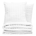 Parure polycoton banc