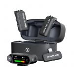 Hollyland Microphone combiné sans fil LARK MAX 2 2,4 GHz omnidirectionnel avec enregistreur interne et écran AMOLED