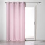 Rideau tamisant Chambray Glory rose 140x240 cm