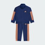Adidas Unisex Baby ESSENTIALS CLIMACOOL TRACKSUIT, dark blue/Dusky Orange, 2-3 Years