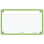 Oxford 80 flashcards - 7,5 x 12,5 cm - Flash 2.0 - Ligné - cadre vert
