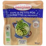 BabyBio Soupe de petit pois et courgette de provence 190 g - dès 6 mois