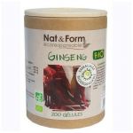 Nat & Form Eco Responsable Ginseng Rouge Bio 200 g&eacute;lules