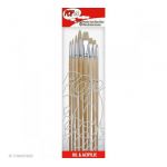 Pebeo Pinceau - 8 brosses soies Beau Blanc
