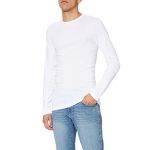 Eminence Tee-shirt manches longues col rond en coton blanc