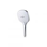 Pommeau de douc carr&eacute; Chrom&eacute; EDM 3 jets Chrome