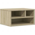 VidaXL Support d'imprimante ch&ecirc;ne sonoma 40x32x22,5 cm bois ing&eacute;nierie