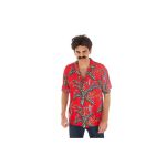Chaks C4397XL, Chemise Magnum à Fleurs Adulte Rouge, Taille XL