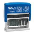 Colop Tampon dateur mini info-dater S120/WD 47 x 4 mm (l x H) bleu-gris