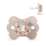 Suavinex Sucette B&eacute;b&eacute; 0/6 Mois, Sucette avec T&eacute;tine Sym&eacute;trique SX Pro en Silicone, T&eacute;tine R&eacute;versible, Plate, Flexible, Respecte le D&eacute;veloppement Buccodentaire, Sucette Nouveau-n&eacute;, Wonderland Rose