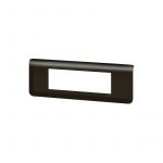 Legrand Plaque de finition horizontale Mosaic pour 6 modules noir mat (079056L)