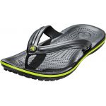Crocs Crocband Flip, Mixte Adulte Sandales, Gris (Graphite/Volt Green), 36-37 EU