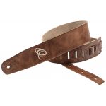 Ortega OSSU-40 - Sangle guitare en cuir série Suede - Cognac