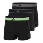 Eminence Lot de 3 boxers homme Active Micro Flex Eco Adidas Sport noir