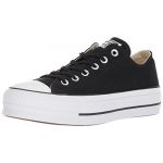 Converse Chuck Taylor CTAS Lift Ox Canvas, Chaussures de Fitness Femme, Noir (Black/Garnet/White 001), 37.5EU