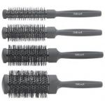 Sibel Set de 4 brosses thermiques rondes noires