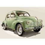 Heller Maquette Renault 4 CV verte - Echelle 1:24