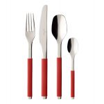Villeroy & Boch Couverts de table 24 pièces S+ Cranberry Rouge