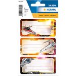 Herma 5589 de nom Manche Étiquettes pour l'école, motif Monde All vaisseau spatial, format 7,6 x 3,5 cm, pailletés, contenu?: 6 étiquettes par paquet