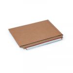 Poc tte carton plat recyclée brune fermeture bande ad sive l int 33,4 x H 23,4 cm paquet de 100