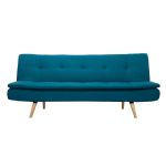 Miliboo Canapé convertible 3 places bleu canard SENSO & Stéphane Plaza