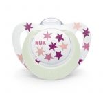Nuk Star Night & Day Sucette pour bébé | 18-36 mois | Sucettes phosphorescentes | Silicone sans BPA | Koala rose | 2 pièces