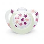 Nuk Star Night & Day Sucette pour bébé | 18-36 mois | Sucettes phosphorescentes | Silicone sans BPA | Koala rose | 2 pièces