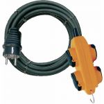 Brennenstuhl Rallonge chantier Powerblock 4 prises avec clapets 10m IP44