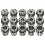 VidaXL Douilles de serrage ER25 15 pcs Ensemble d'outils de tournage