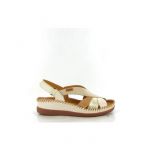 Pikolinos Pour femme. Sandales en cuir Cadaques blanc