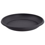 Eda Plastiques Soucoupe Marina Eda - Diamètre 26 cm - Compatible avec Pot 10 l - Gris