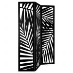 Atmosphera Paravent en bois - contemp&acute; - l 120 x l 1.8 x h 170 cm - noir
