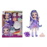 Rainbow high Rainbow Shimmers avec Slime - Violet, Violette - Poupée Mannequin de 28 cm, avec Un Kit de Slime et Un Écureuil de Compagnie, Convient aux Enfants de 4 Ans et Plus