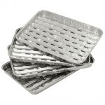 Lot de 12 Barquettes Aluminium 35x22 cm – Spécial Barbecue