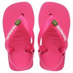 Havaianas 4140577 Baby Brasil Logo II, Sandales Mixte B&eacute;b&eacute;, Rose, 21