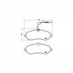 Brembo 4 plaquettes de frein P61096