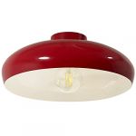 ROYALTECH Plafonnier Olli, Ø 40 cm, rouge/blanc, métal, E27