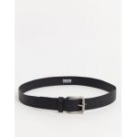 Pieces PCNADY LEATHER JEANS BELT NOOS, Ceinture Femme, Noir (Black), 90 cm
