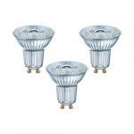 Osram 4058075818392 - Spots LED - Culot GU10 - 4,3W Equivalent 50W - Blanc chaud 2700K - Lot de 3