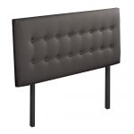 BELLECOUR LITERIE Tête de lit capitonnée Margot 140x60 cm Coloris Gris anthracite